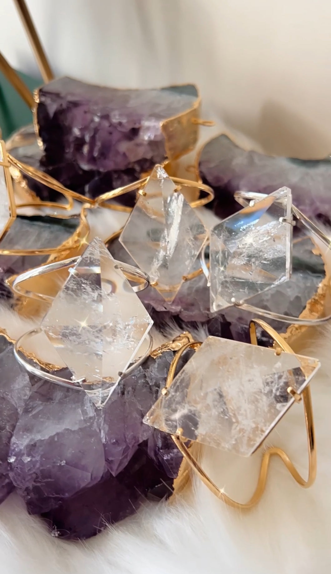 Galadriel~ Clear Quartz Bracelet