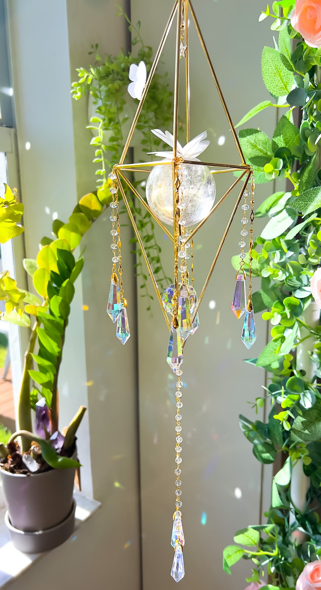 Pre Order - Heaven ~ Clear Quartz Crystal Suncatcher